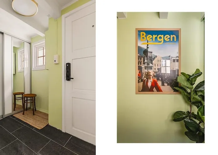 Дом отдыха Dinbnb Homes I Bergen's #1 I Jacuzzi & Fireplace & Balcony